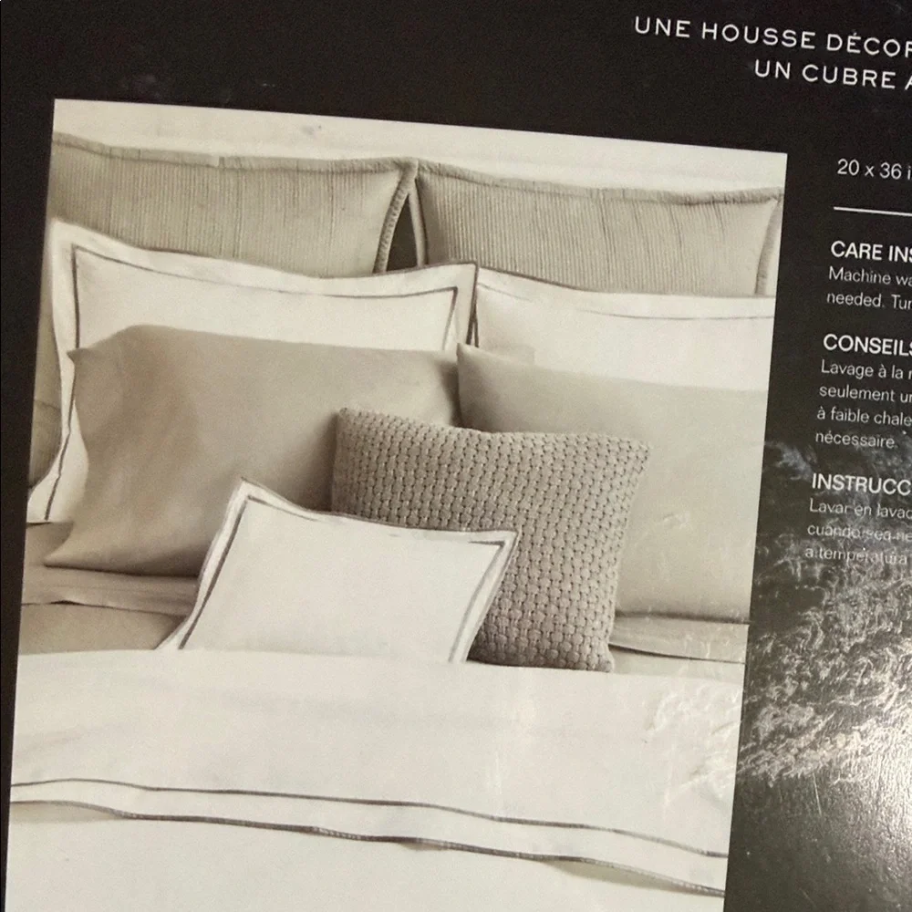 Ralph Lauren Light Gray king pillow sham sage new